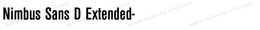 Nimbus Sans D Extended字体转换